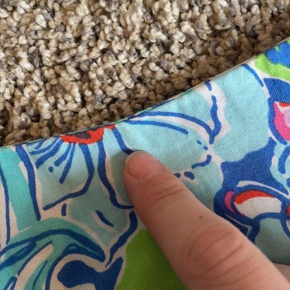 Lilly Pultizer Allura Worthington Blue Mayflower Print Dress Cap Sleeve Floral 0 - Picture 9 of 9